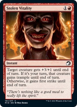 Image for Stolen Vitality (Innistrad: Midnight Hunt) (161) - Magic: The Gathering