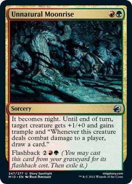 Image for Unnatural Moonrise (Innistrad: Midnight Hunt) (247) - Magic: The Gathering