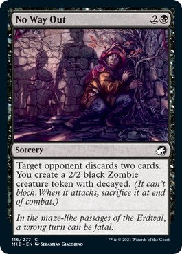 Image for No Way Out (Innistrad: Midnight Hunt) (116) - Magic: The Gathering