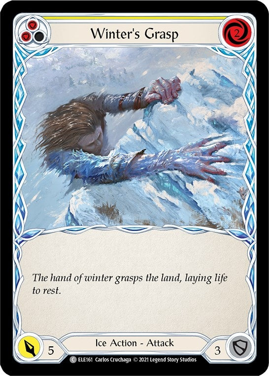 Image for Winter's Grasp (Yellow) (Tales of Aria) (ELE161) - Flesh and Blood TCG