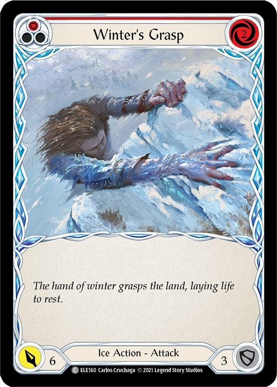 Image for Winter's Grasp (Red) (Tales of Aria) (ELE160) - Flesh and Blood TCG
