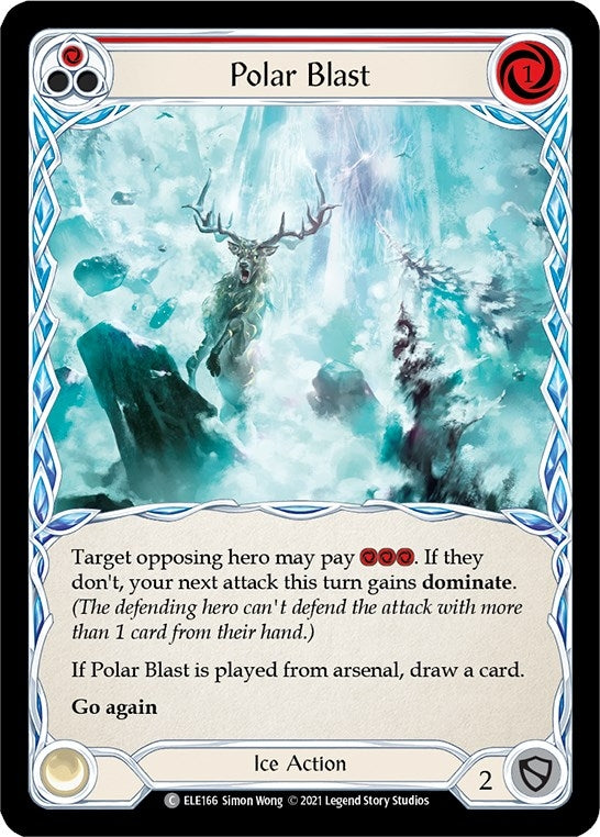 Image for Polar Blast (Red) (Tales of Aria) (ELE166) - Flesh and Blood TCG