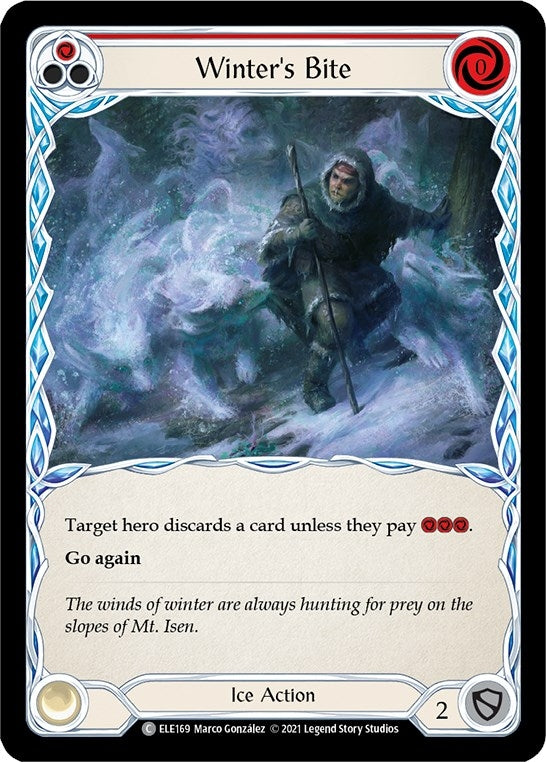 Image for Winter's Bite (Red) (Tales of Aria) (ELE169) - Flesh and Blood TCG
