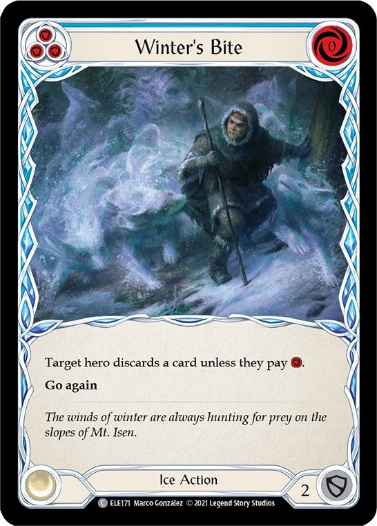 Image for Winter's Bite (Blue) (Tales of Aria) (ELE171) - Flesh and Blood TCG