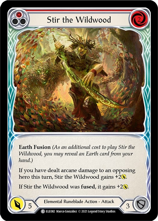 Image for Stir the Wildwood (Red) (Tales of Aria) (ELE082) - Flesh and Blood TCG