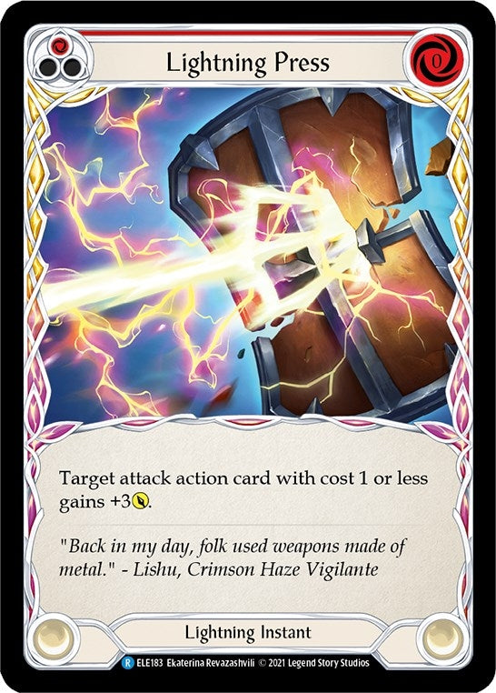Image for Lightning Press (Red) (Tales of Aria) (ELE183) - Flesh and Blood TCG