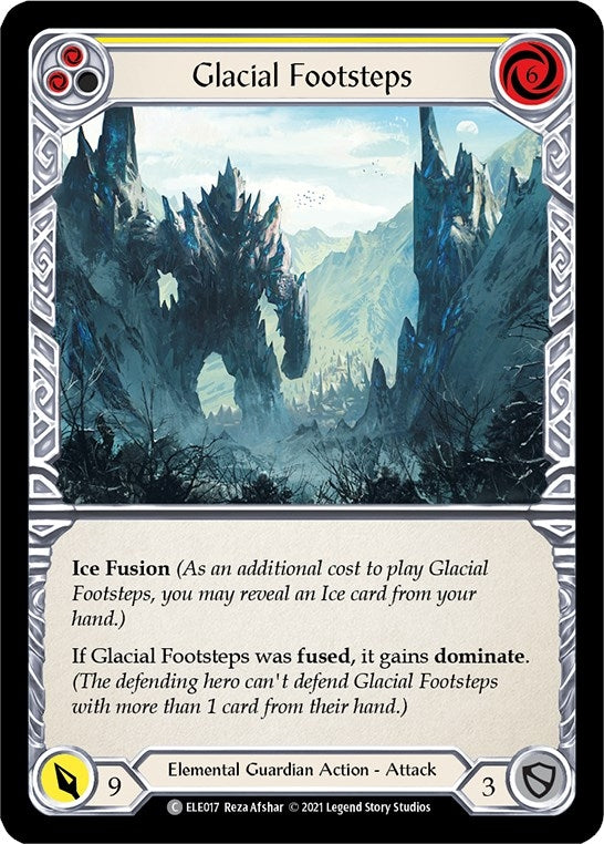 Image for Glacial Footsteps (Yellow) (Tales of Aria) (ELE017) - Flesh and Blood TCG