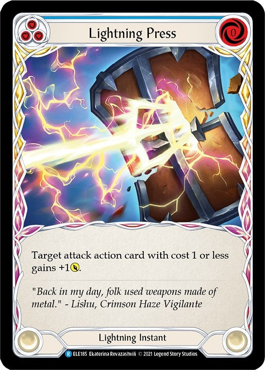 Image for Lightning Press (Blue) (Tales of Aria) (ELE185) - Flesh and Blood TCG