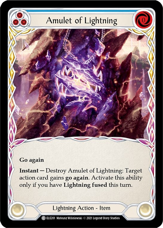 Image for Amulet of Lightning (Tales of Aria) (ELE201) - Flesh and Blood TCG