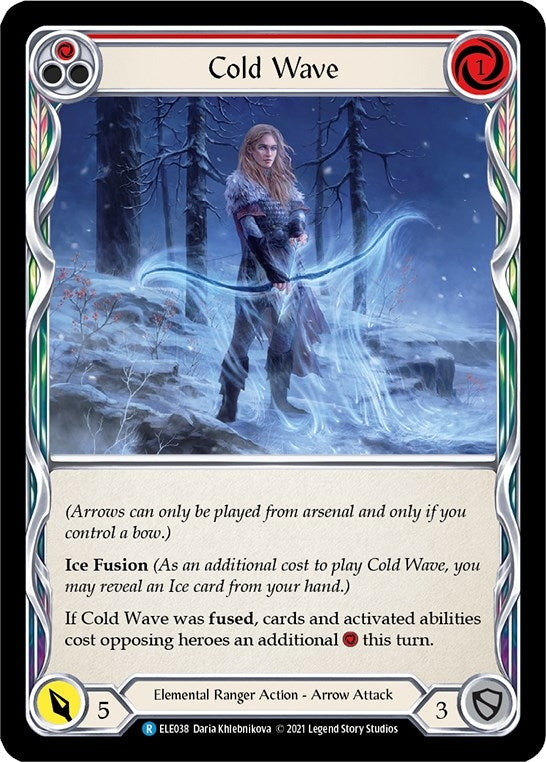 Image for Cold Wave (Red) (Tales of Aria) (ELE038) - Flesh and Blood TCG