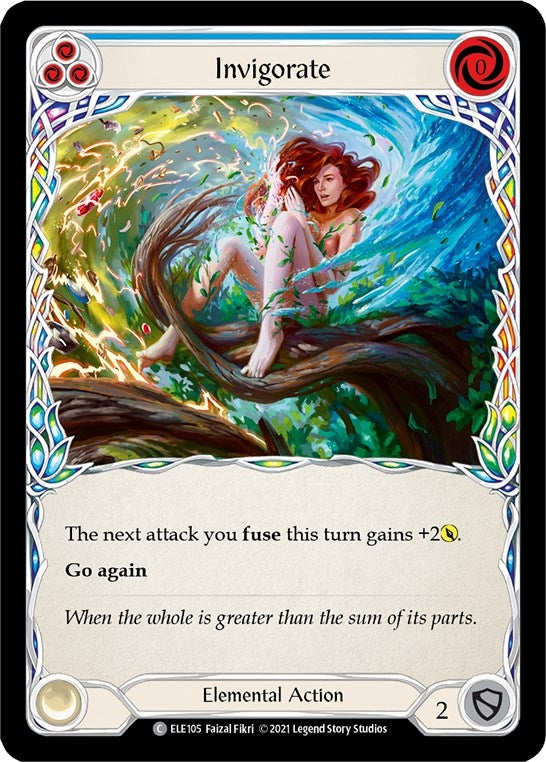 Image for Invigorate (Blue) (Tales of Aria) (ELE105) - Flesh and Blood TCG