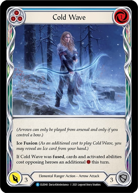 Image for Cold Wave (Blue) (Tales of Aria) (ELE040) - Flesh and Blood TCG