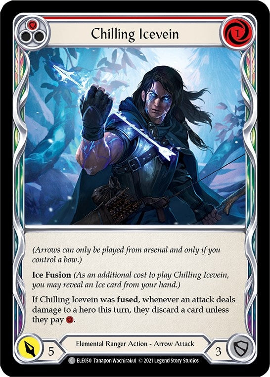 Image for Chilling Icevein (Red) (Tales of Aria) (ELE050) - Flesh and Blood TCG