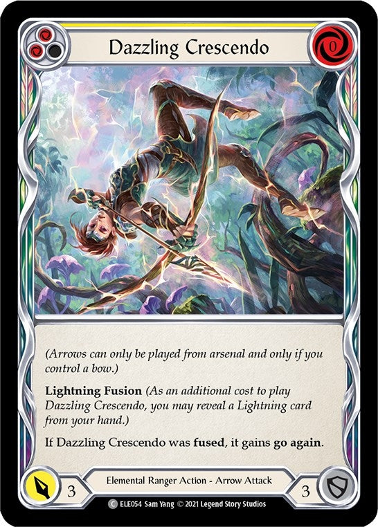 Image for Dazzling Crescendo (Yellow) (Tales of Aria) (ELE054) - Flesh and Blood TCG