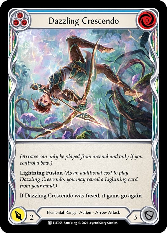 Image for Dazzling Crescendo (Blue) (Tales of Aria) (ELE055) - Flesh and Blood TCG