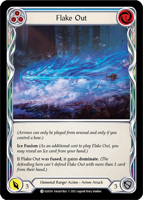Image for Flake Out (Blue) (Tales of Aria) (ELE058) - Flesh and Blood TCG