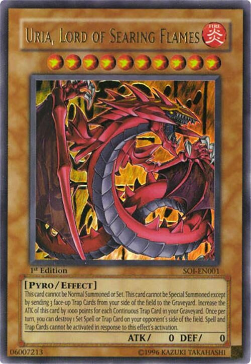 Image for Uria, Lord of Searing Flames (Shadow of Infinity) (SOI-EN001) - YuGiOh