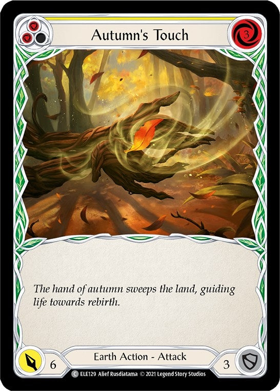 Image for Autumn's Touch (Yellow) (Tales of Aria) (ELE129) - Flesh and Blood TCG