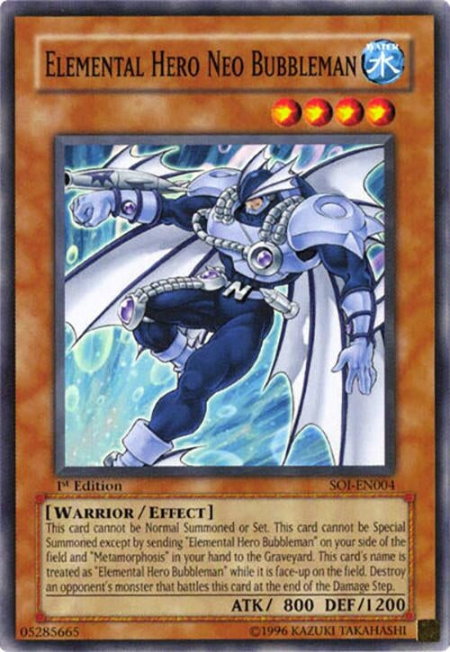 Image for Elemental Hero Neo Bubbleman (Shadow of Infinity) (SOI-EN004) - YuGiOh
