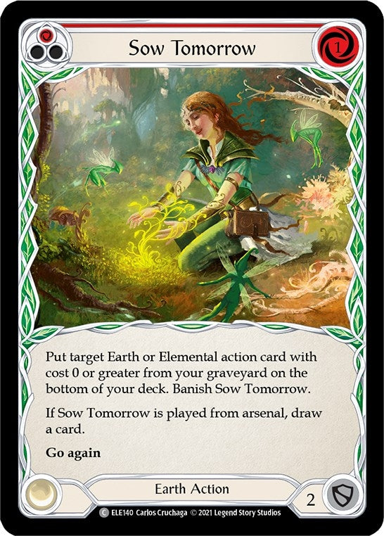 Image for Sow Tomorrow (Red) (Tales of Aria) (ELE140) - Flesh and Blood TCG