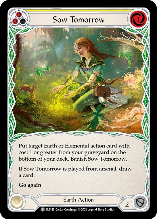 Image for Sow Tomorrow (Yellow) (Tales of Aria) (ELE141) - Flesh and Blood TCG