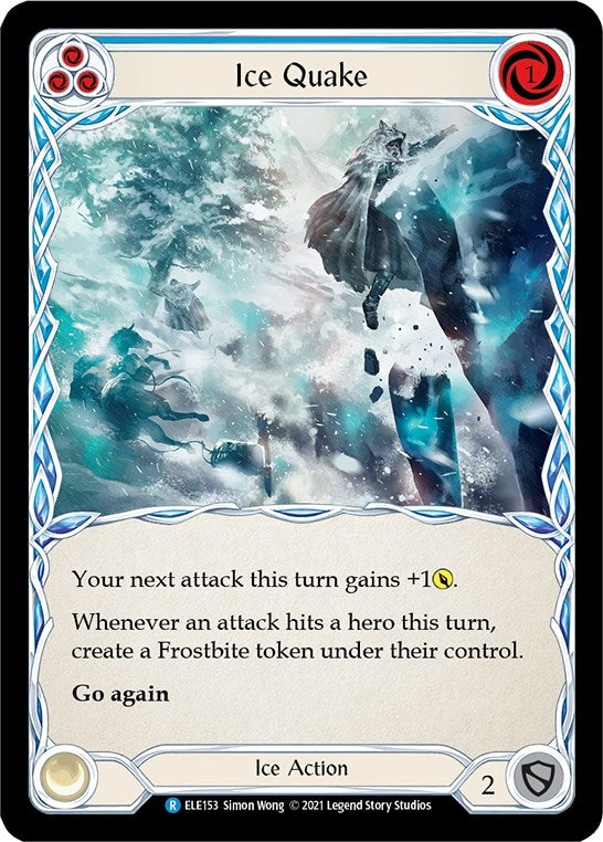 Image for Ice Quake (Blue) (Tales of Aria) (ELE153) - Flesh and Blood TCG