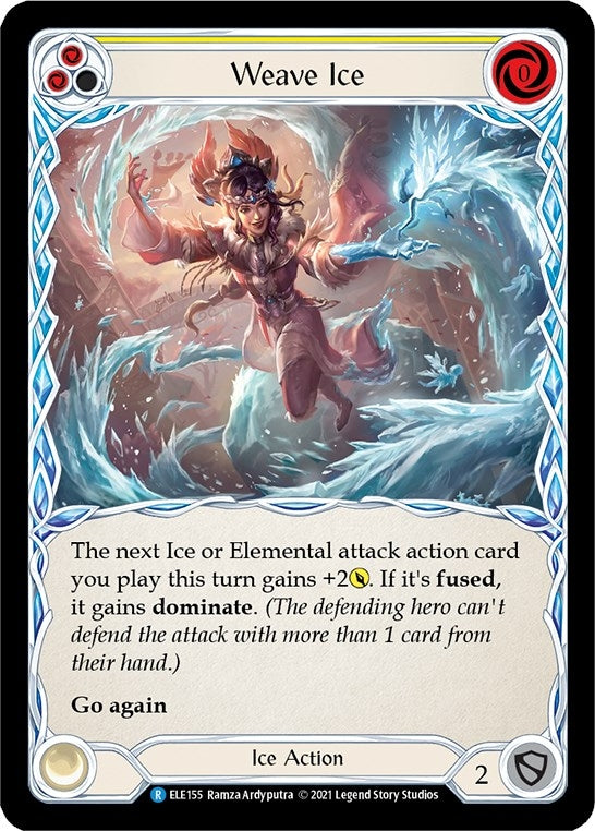 Image for Weave Ice (Yellow) (Tales of Aria) (ELE155) - Flesh and Blood TCG