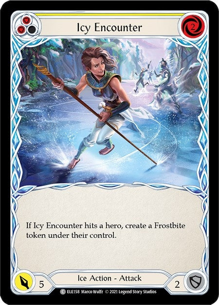 Image for Icy Encounter (Yellow) (Tales of Aria) (ELE158) - Flesh and Blood TCG