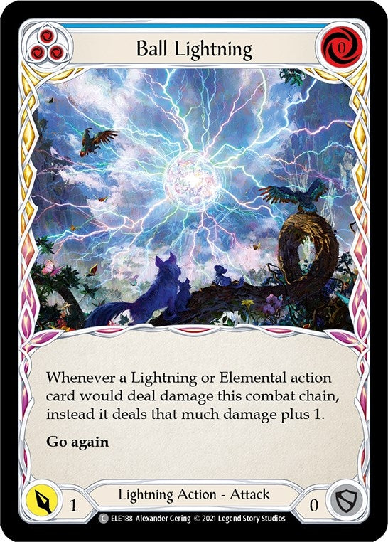 Image for Ball Lightning (Blue) (Tales of Aria) (ELE188) - Flesh and Blood TCG