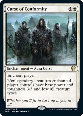 Image for Curse of Conformity (Commander: Innistrad: Midnight Hunt) (6) - Magic: The Gathering