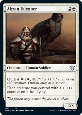 Image for Abzan Falconer (Commander: Innistrad: Midnight Hunt) (77) - Magic: The Gathering