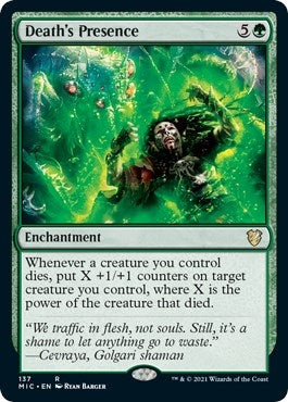 Image for Death's Presence (Commander: Innistrad: Midnight Hunt) (137) - Magic: The Gathering