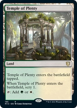 Image for Temple of Plenty (Commander: Innistrad: Midnight Hunt) (185) - Magic: The Gathering