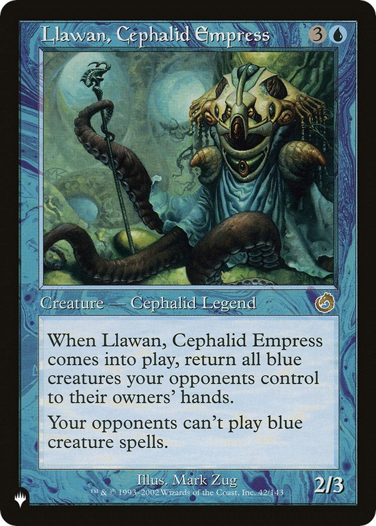 Image for Llawan, Cephalid Empress (The List Reprints) (42/143) - Magic: The Gathering