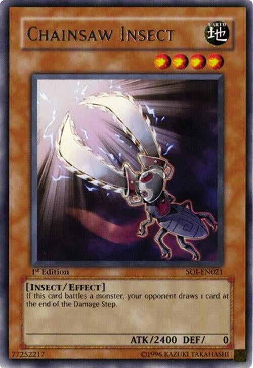 Image for Chainsaw Insect (Shadow of Infinity) (SOI-EN021) - YuGiOh