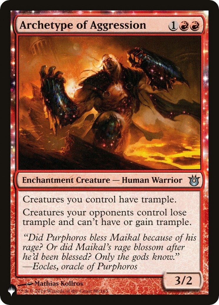 Image for Archetype of Aggression (The List Reprints) (88/165) - Magic: The Gathering
