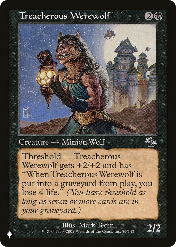 Image for Treacherous Werewolf (The List Reprints) (76/143) - Magic: The Gathering