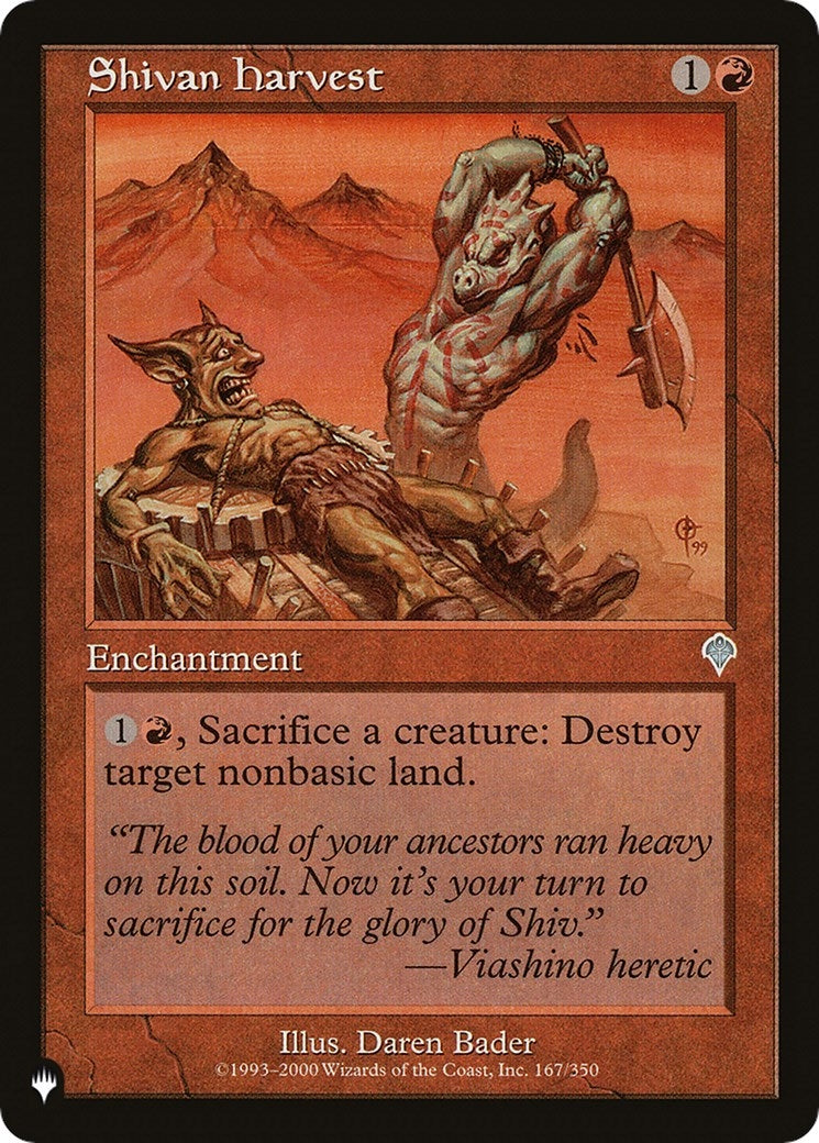 Image for Shivan Harvest (The List Reprints) (167/350) - Magic: The Gathering