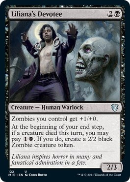 Image for Liliana's Devotee (Commander: Innistrad: Midnight Hunt) (122) - Magic: The Gathering