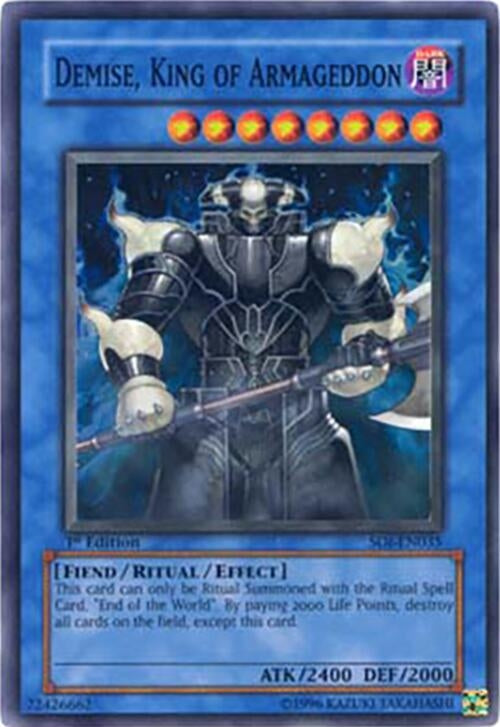 Image for Demise, King of Armageddon (Shadow of Infinity) (SOI-EN035) - YuGiOh