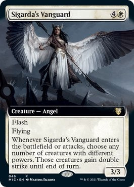 Image for Sigarda's Vanguard (Extended Art) (Commander: Innistrad: Midnight Hunt) (46) - Magic: The Gathering