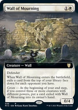 Image for Wall of Mourning (Extended Art) (Commander: Innistrad: Midnight Hunt) (48) - Magic: The Gathering