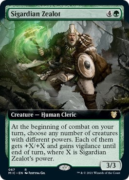 Image for Sigardian Zealot (Extended Art) (Commander: Innistrad: Midnight Hunt) (67) - Magic: The Gathering