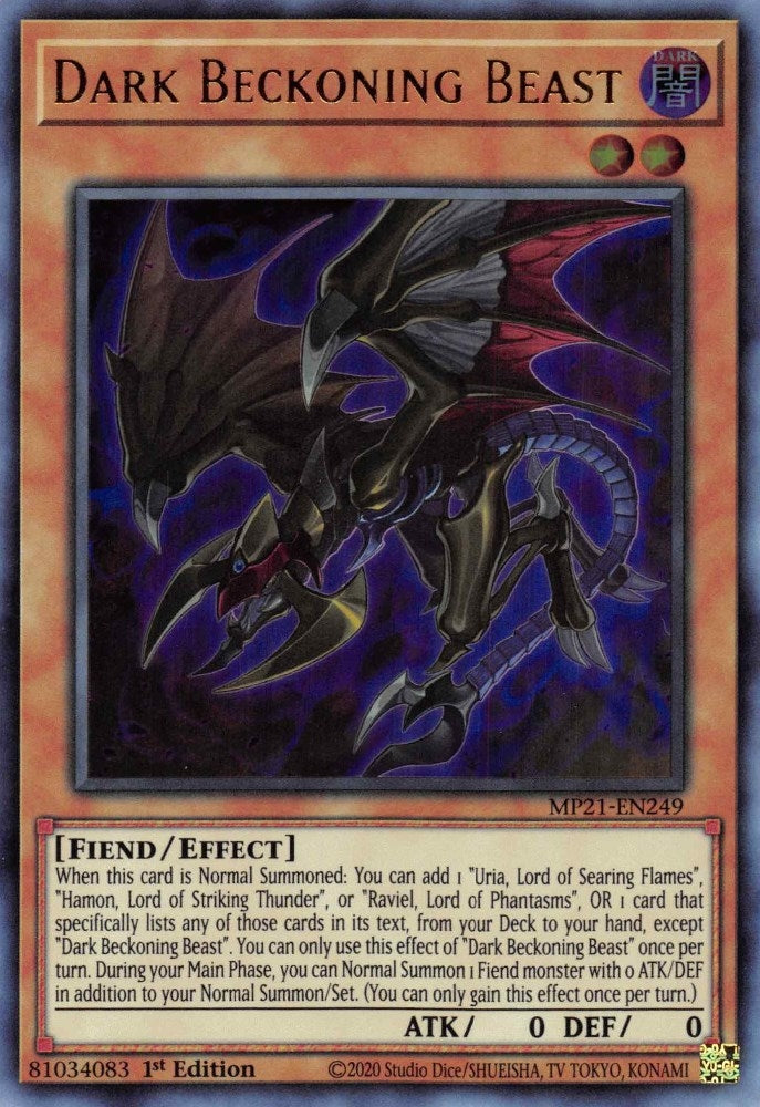 Image for Dark Beckoning Beast (2021 Tin of Ancient Battles) (MP21-EN249) - YuGiOh