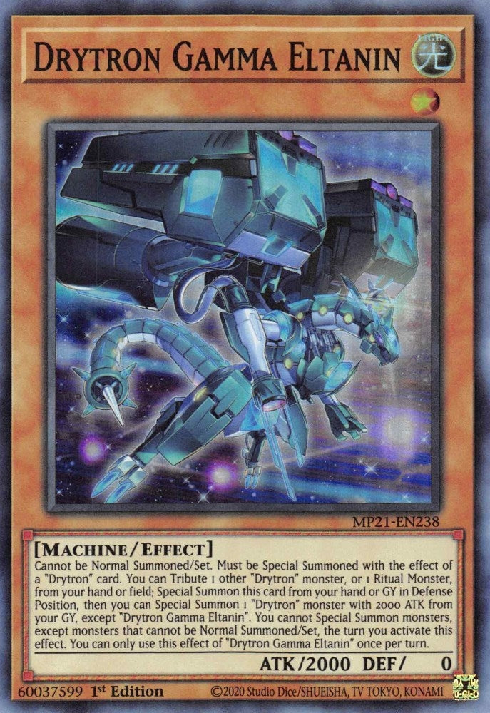 Image for Drytron Gamma Eltanin (2021 Tin of Ancient Battles) (MP21-EN238) - YuGiOh