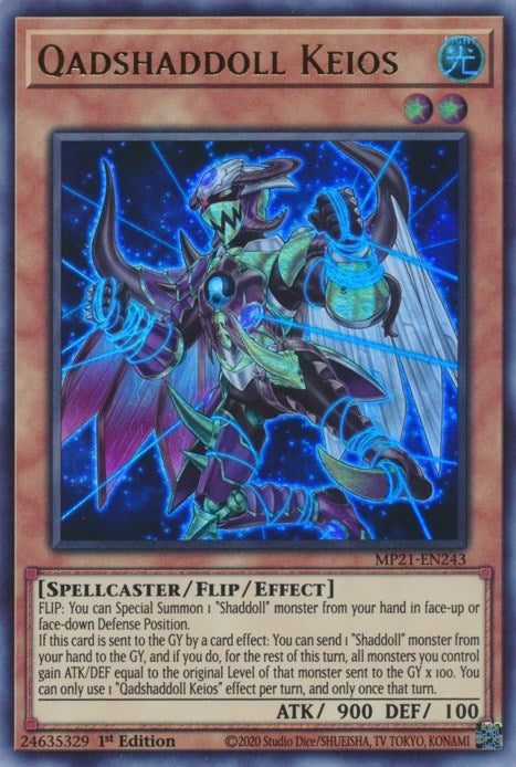 Image for Qadshaddoll Keios (2021 Tin of Ancient Battles) (MP21-EN243) - YuGiOh