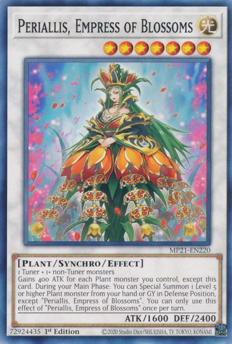 Image for Periallis, Empress of Blossoms (2021 Tin of Ancient Battles) (MP21-EN220) - YuGiOh