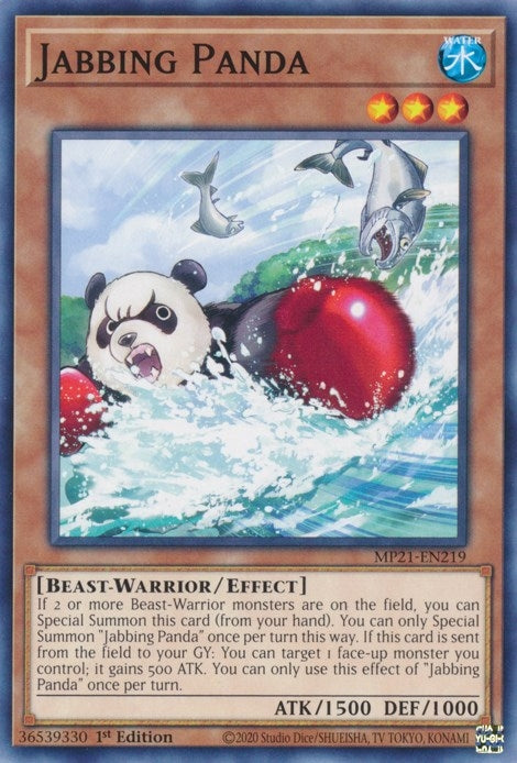 Image for Jabbing Panda (2021 Tin of Ancient Battles) (MP21-EN219) - YuGiOh