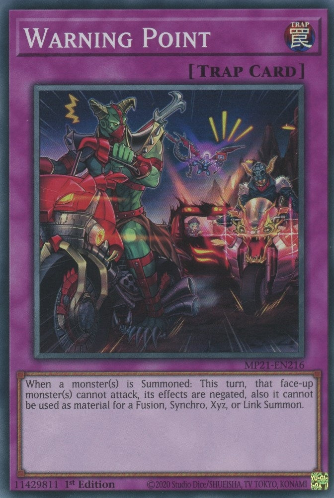 Image for Warning Point (2021 Tin of Ancient Battles) (MP21-EN216) - YuGiOh