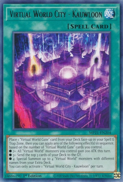 Image for Virtual World City - Kauwloon (2021 Tin of Ancient Battles) (MP21-EN204) - YuGiOh